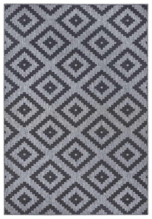 NorthRugs twin malta night silver Grey Living Room  Rug.