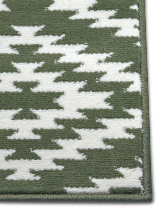 Hanse Home basic nordic green Green Living Room Geometric Rug.