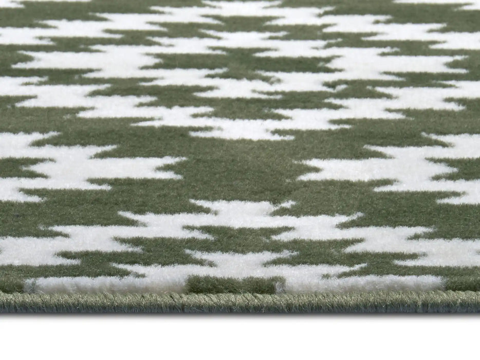 Hanse Home basic nordic green Green Living Room Geometric Rug.