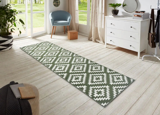 Hanse Home basic nordic green Green Living Room Geometric Rug.