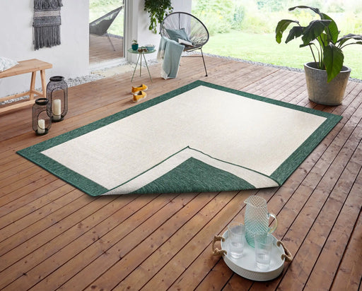 NorthRugs twin panama green Green, Ivory Living Room  Rug.