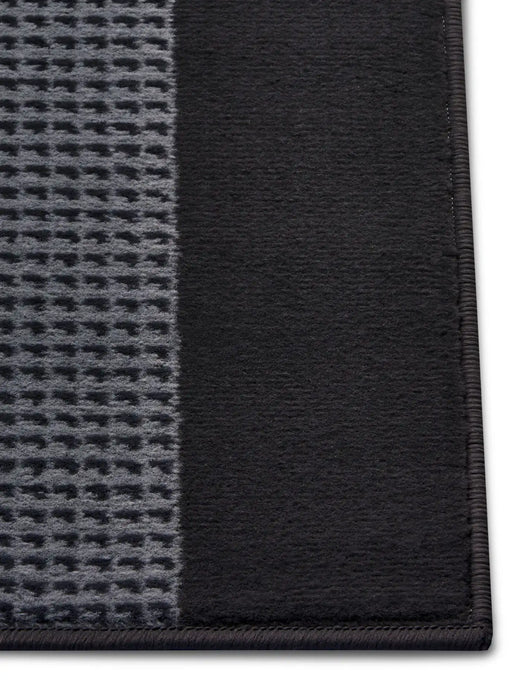 Hanse Home basic band black Grey, Black Living Room Geometric Rug.