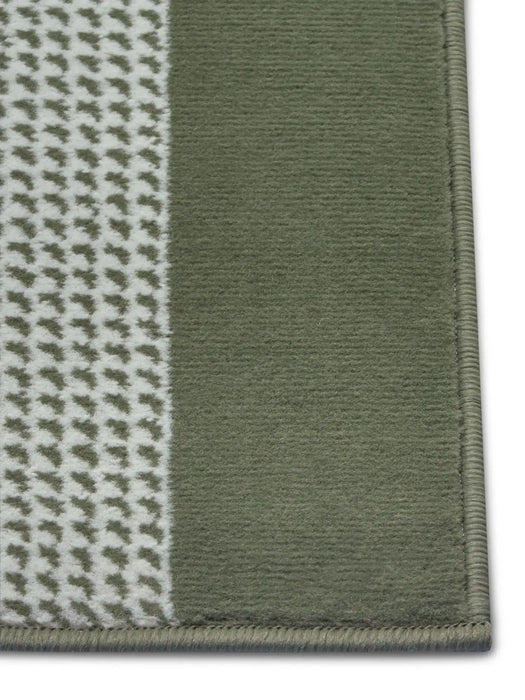 Hanse Home basic band green Green Living Room Geometric Rug.