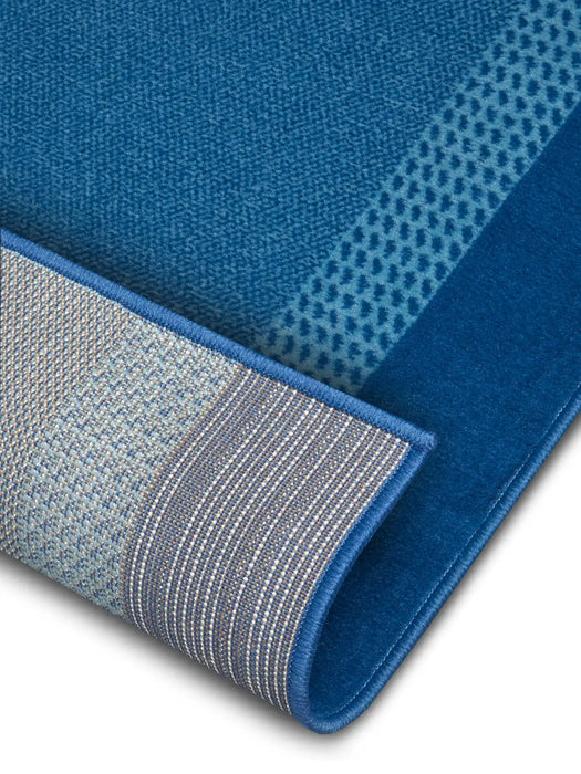 Hanse Home basic band jeans Blue Living Room Geometric Rug.