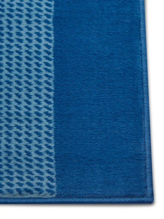 Hanse Home basic band jeans Blue Living Room Geometric Rug.