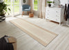 Hanse Home basic band ivory Ivory Living Room Geometric Rug.