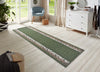 Hanse Home basic plant green Green Living Room Geometric Rug.