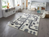 Hanse Home adventures hanse home town cream Grey, Cream Living Room  Rug.