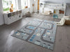 Hanse Home adventures hanse home town grey blue Blue, Grey Living Room  Rug.