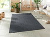 NorthRugs braided trenzado dark grey Grey Living Room  Rug.