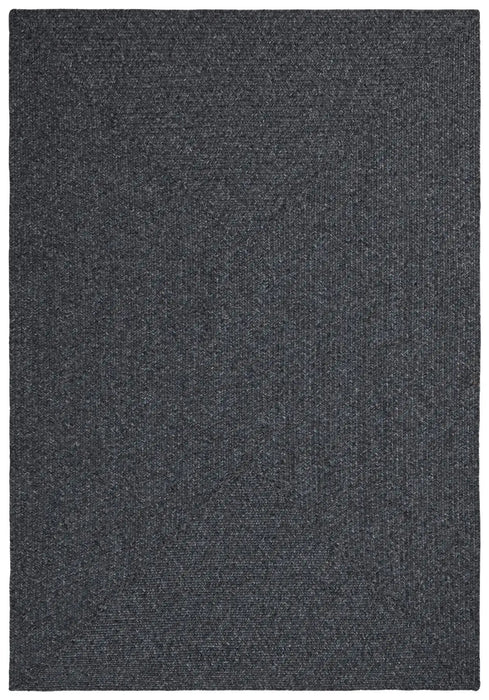 NorthRugs braided trenzado dark grey Grey Living Room  Rug.