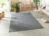 NorthRugs braided trenzado light grey Grey Living Room  Rug.