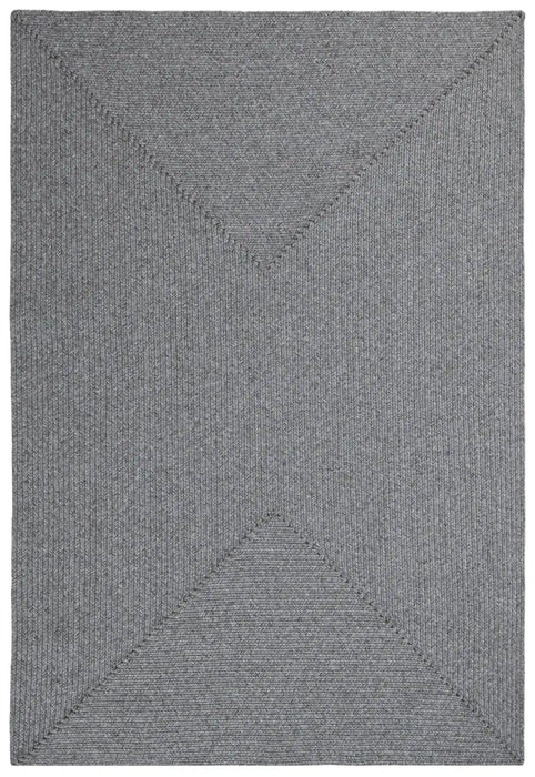 NorthRugs braided trenzado light grey Grey Living Room  Rug.