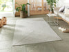 NorthRugs braided trenzado light melange Ivory, Cream Living Room  Rug.