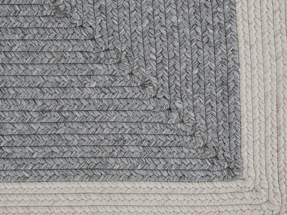 NorthRugs braided trenzado grey cream Grey, Cream Living Room  Rug.