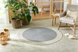 NorthRugs braided trenzado grey cream Grey, Cream Living Room  Rug.