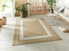 NorthRugs braided trenzado cream beige Beige, Cream Living Room  Rug.