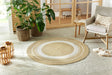 NorthRugs braided trenzado cream beige Beige, Cream Living Room  Rug.