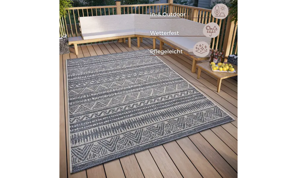Clyde 105906 Grey Beige Indoor / Outdoor