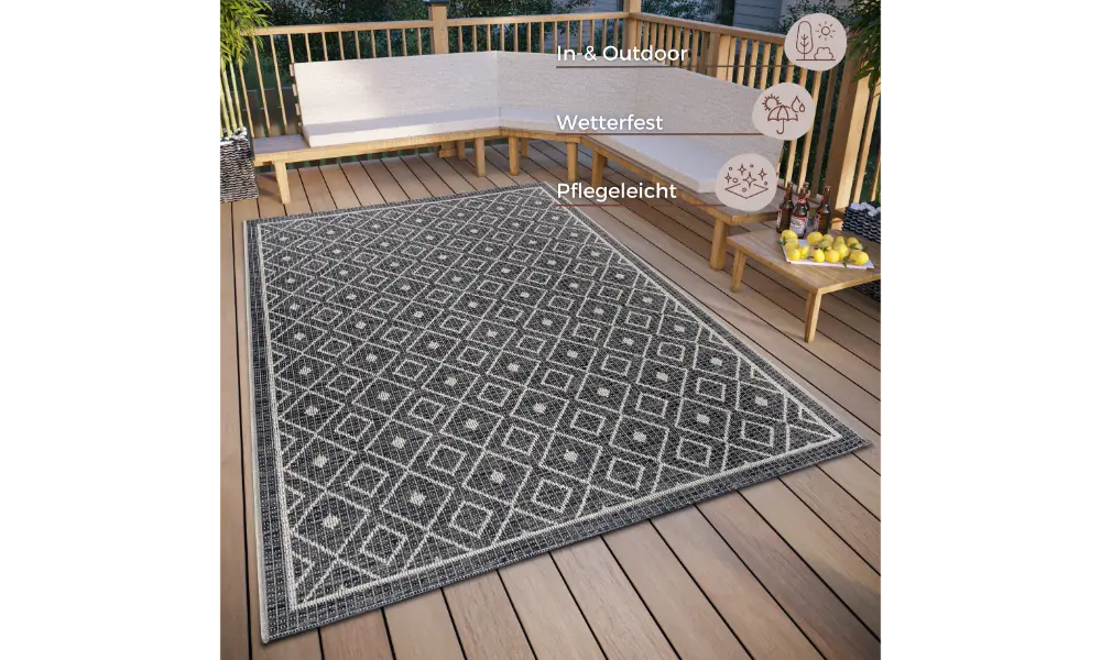 Clyde 105908 Grey Beige Indoor / Outdoor