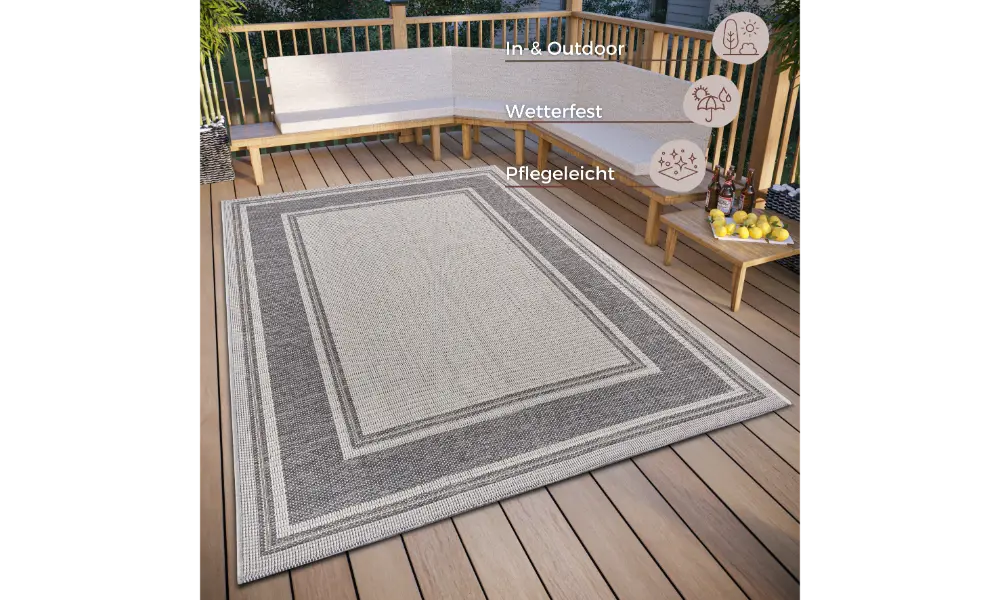 Clyde 105910 Beige Grey Indoor / Outdoor