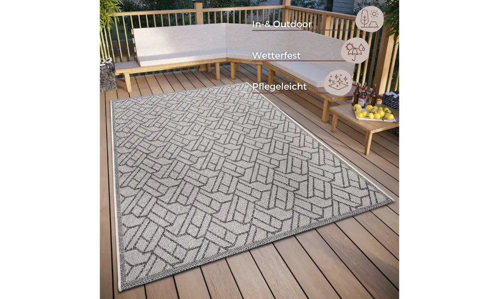 Clyde 105911 Beige Grey Indoor / Outdoor