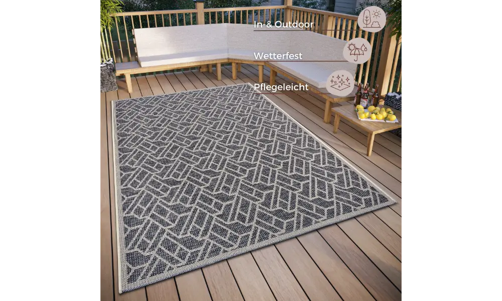 Clyde 105912 Grey Beige Indoor / Outdoor