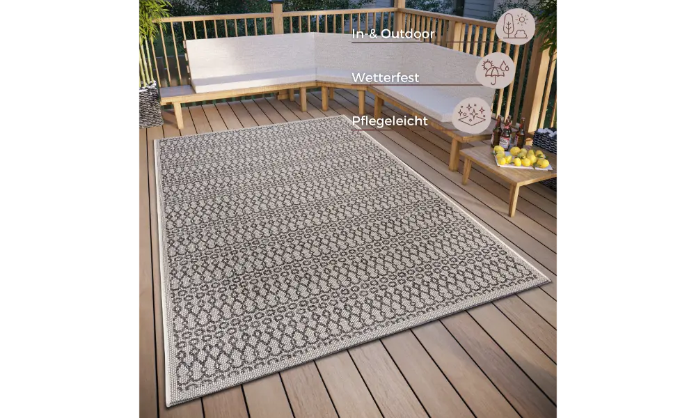 Clyde 105913 Beige Grey Indoor / Outdoor
