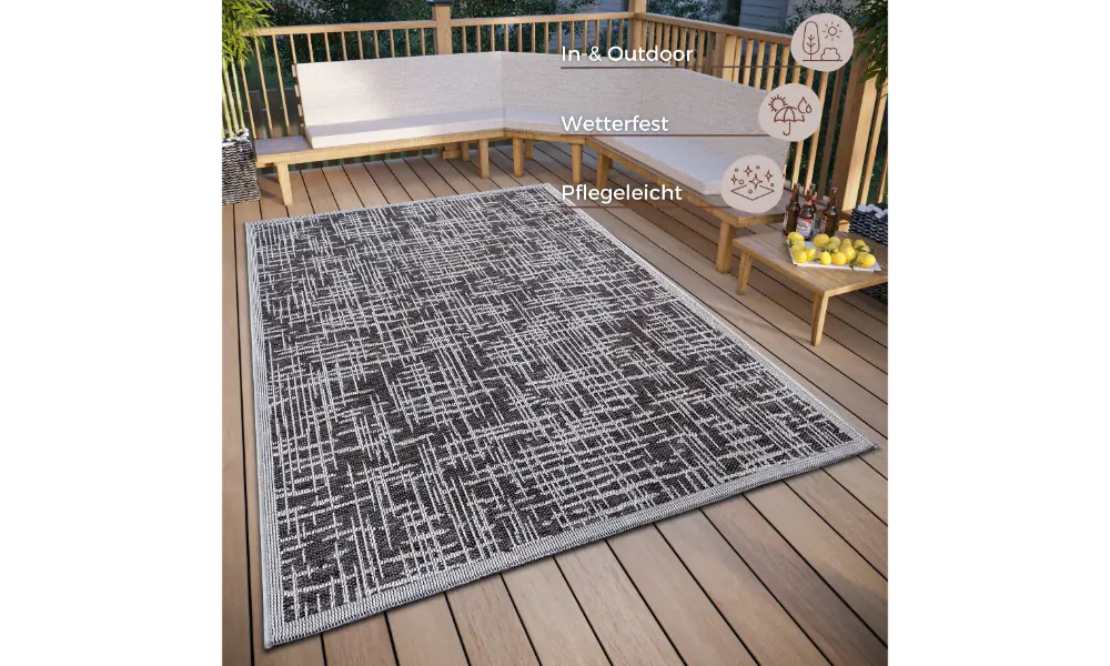 Clyde 105914 Grey Beige Indoor / Outdoor