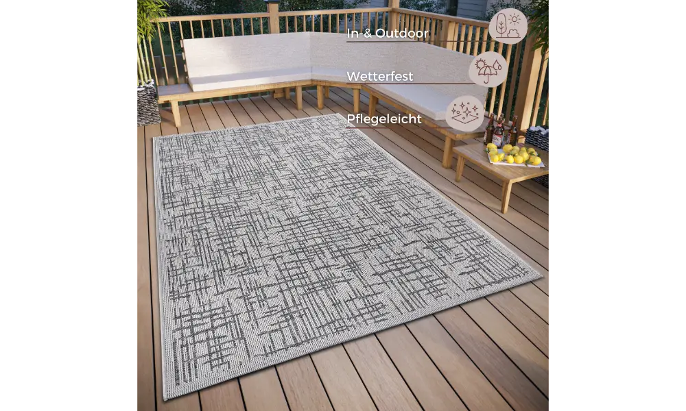 Clyde 105915 Beige Grey Indoor / Outdoor