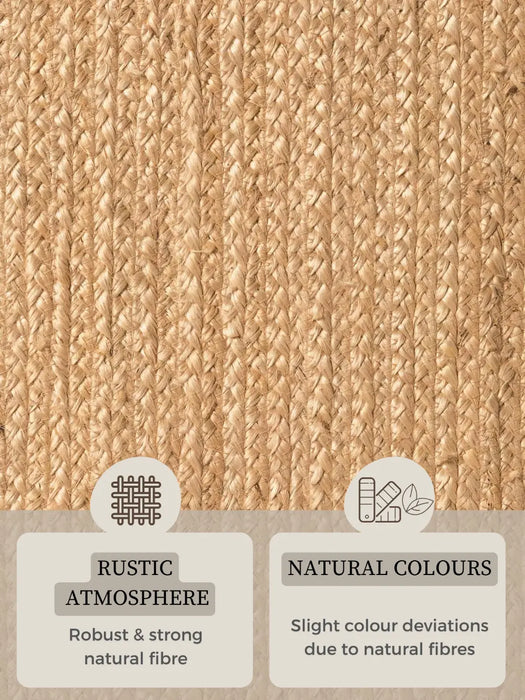 Jute Braided 106005 Natural Gold