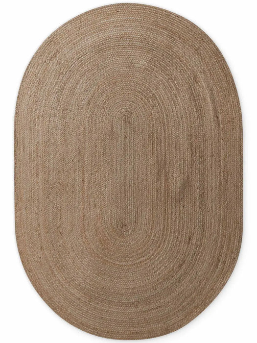 Jute Braided 106006 Natural Grey Brown