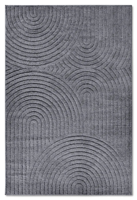 Hans Rugs New York Hans 106206 Anthracite Grey Rug — RugsDirect Online