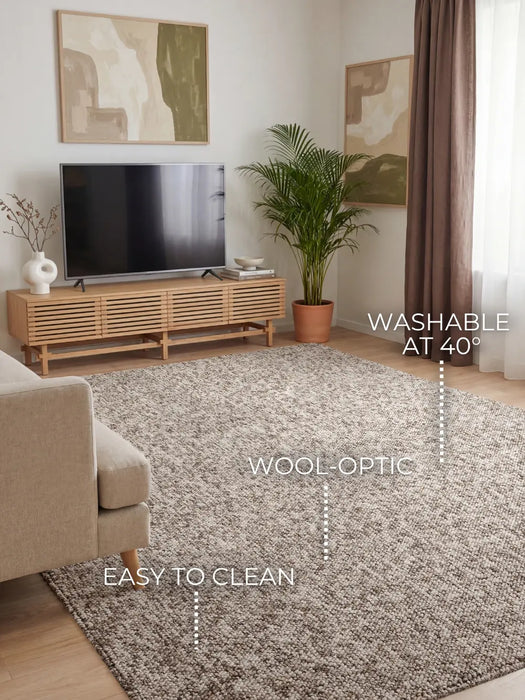 Rocco 106229 Taupe Multicolor Washable