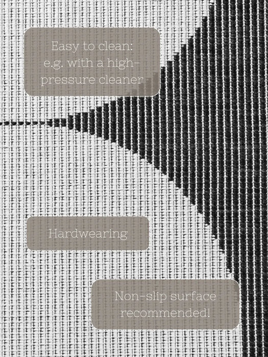 Duet 106244 Black White Indoor / Outdoor Reversible