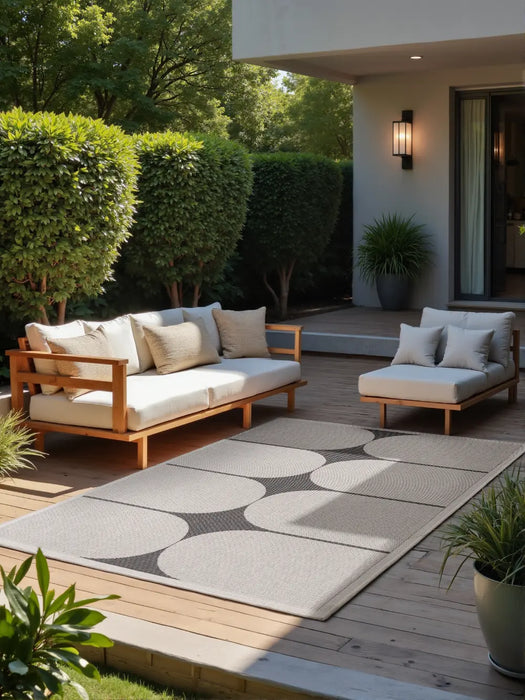 Duet 106244 Black White Indoor / Outdoor Reversible