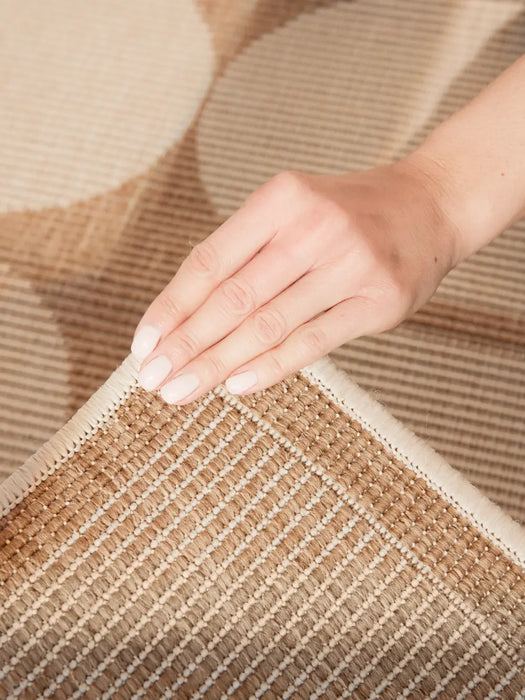Duet 106245 Jute White Indoor / Outdoor Reversible