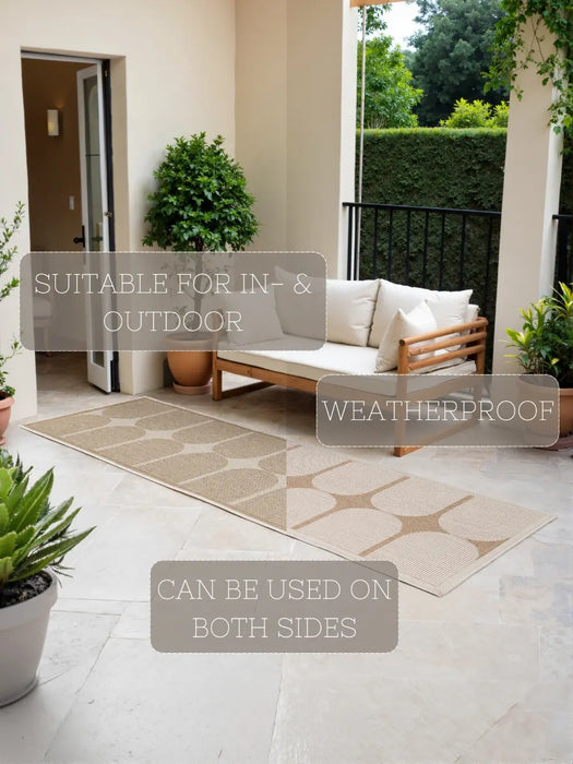 Duet 106245 Jute White Indoor / Outdoor Reversible