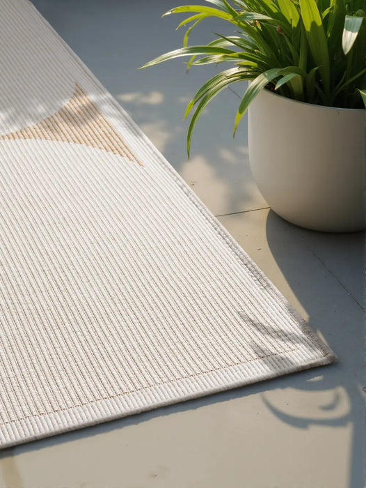 Duet 106245 Jute White Indoor / Outdoor Reversible