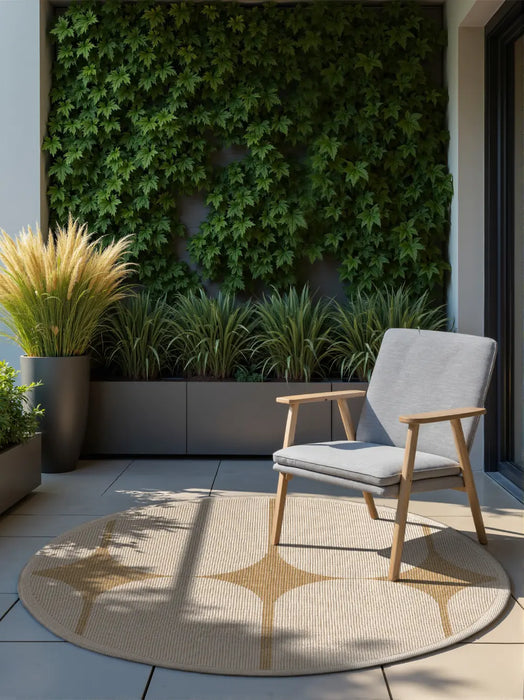 Duet 106245 Jute White Indoor / Outdoor Reversible