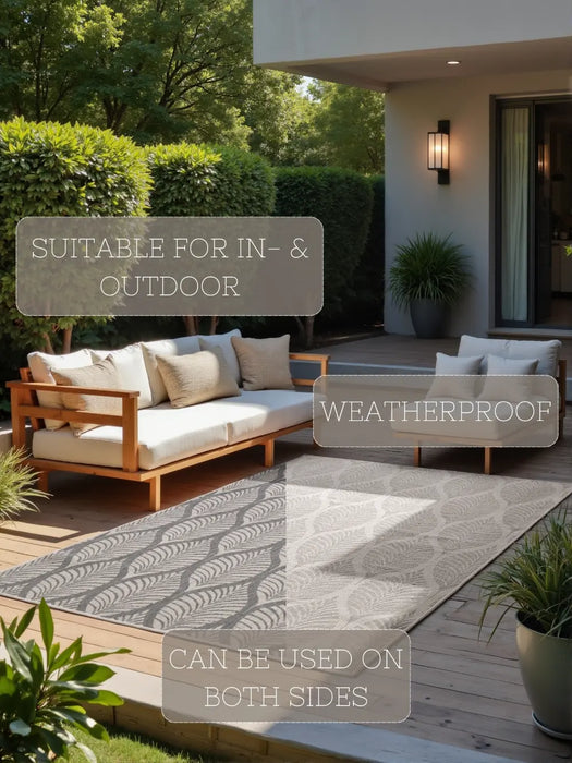Duet 106246 White Grey Indoor / Outdoor Reversible