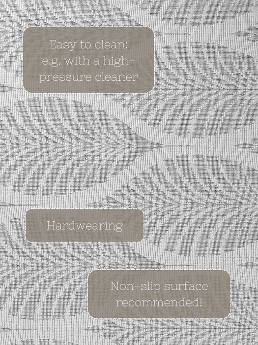 Duet 106246 White Grey Indoor / Outdoor Reversible
