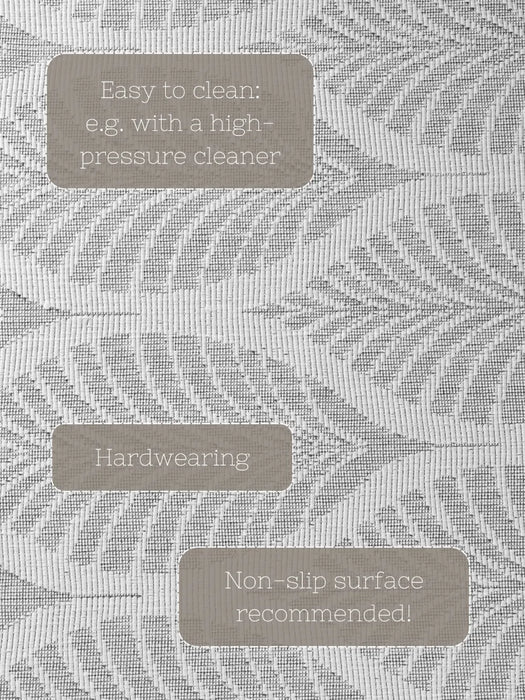 Duet 106246 White Grey Indoor / Outdoor Reversible