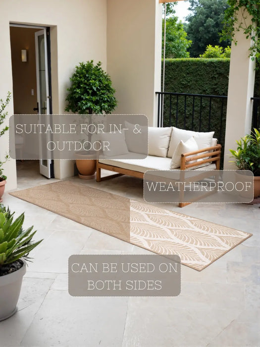 Duet 106247 Jute White Indoor / Outdoor Reversible