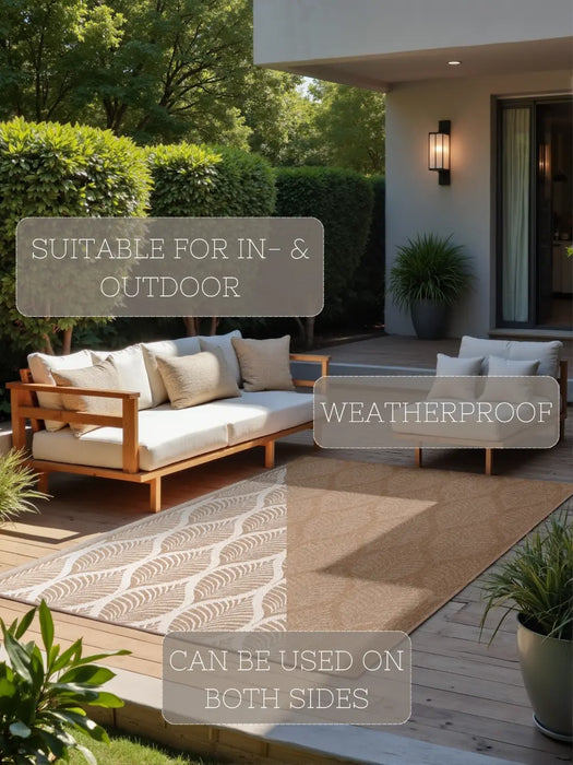 Duet 106247 Jute White Indoor / Outdoor Reversible