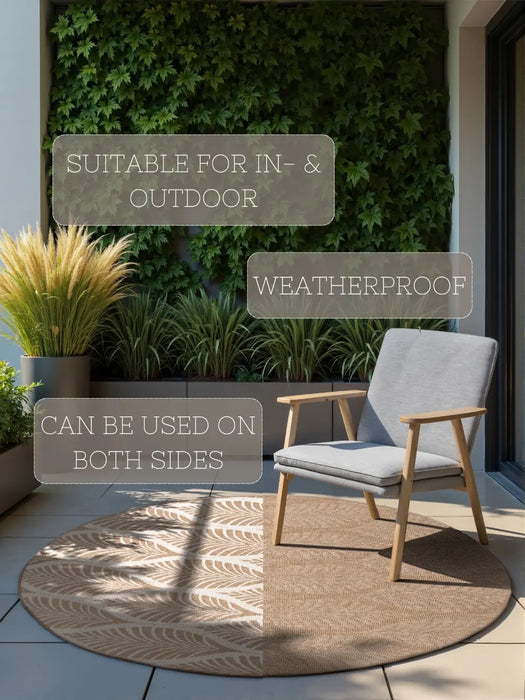 Duet 106247 Jute White Indoor / Outdoor Reversible