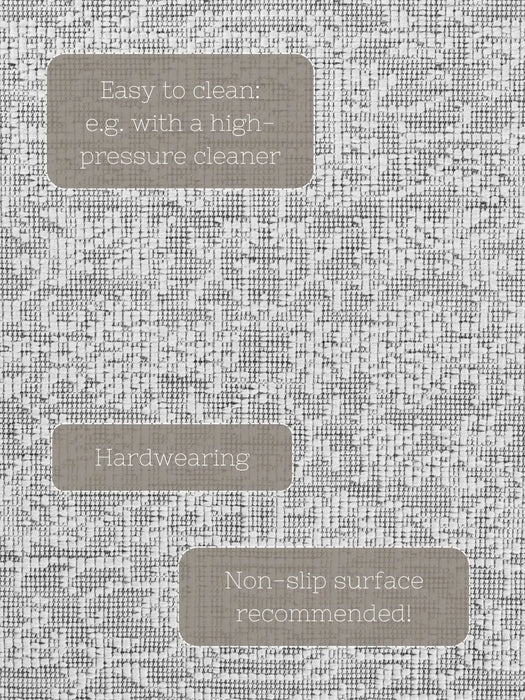 Duet 106249 White Grey Indoor / Outdoor Reversible