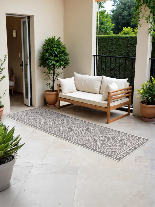 Duet 106251 White Grey Indoor / Outdoor Reversible