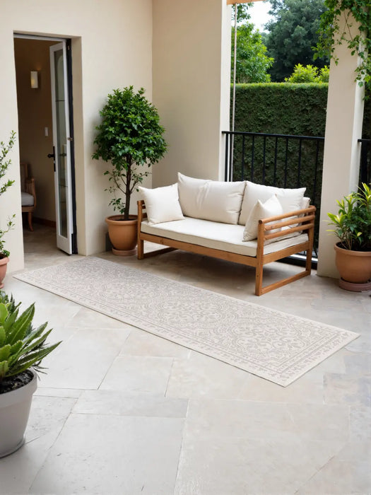Duet 106251 White Grey Indoor / Outdoor Reversible