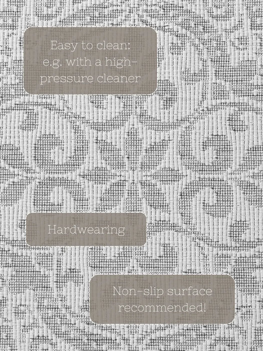 Duet 106251 White Grey Indoor / Outdoor Reversible